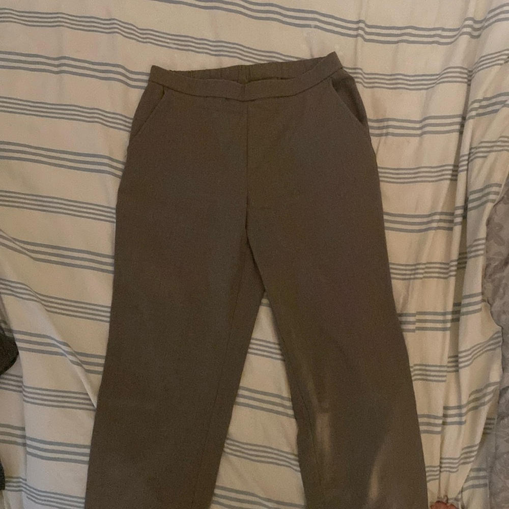 Tan straight dress pants